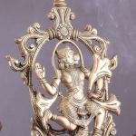 Pure Brass Lord Hanuman Table Accent | 12.8" x 8.5" x 6.5" (32.5 x 21.6 x 16.5 cm) | 2 kg Premium Sacred Art | Decorative Divine Sculpture